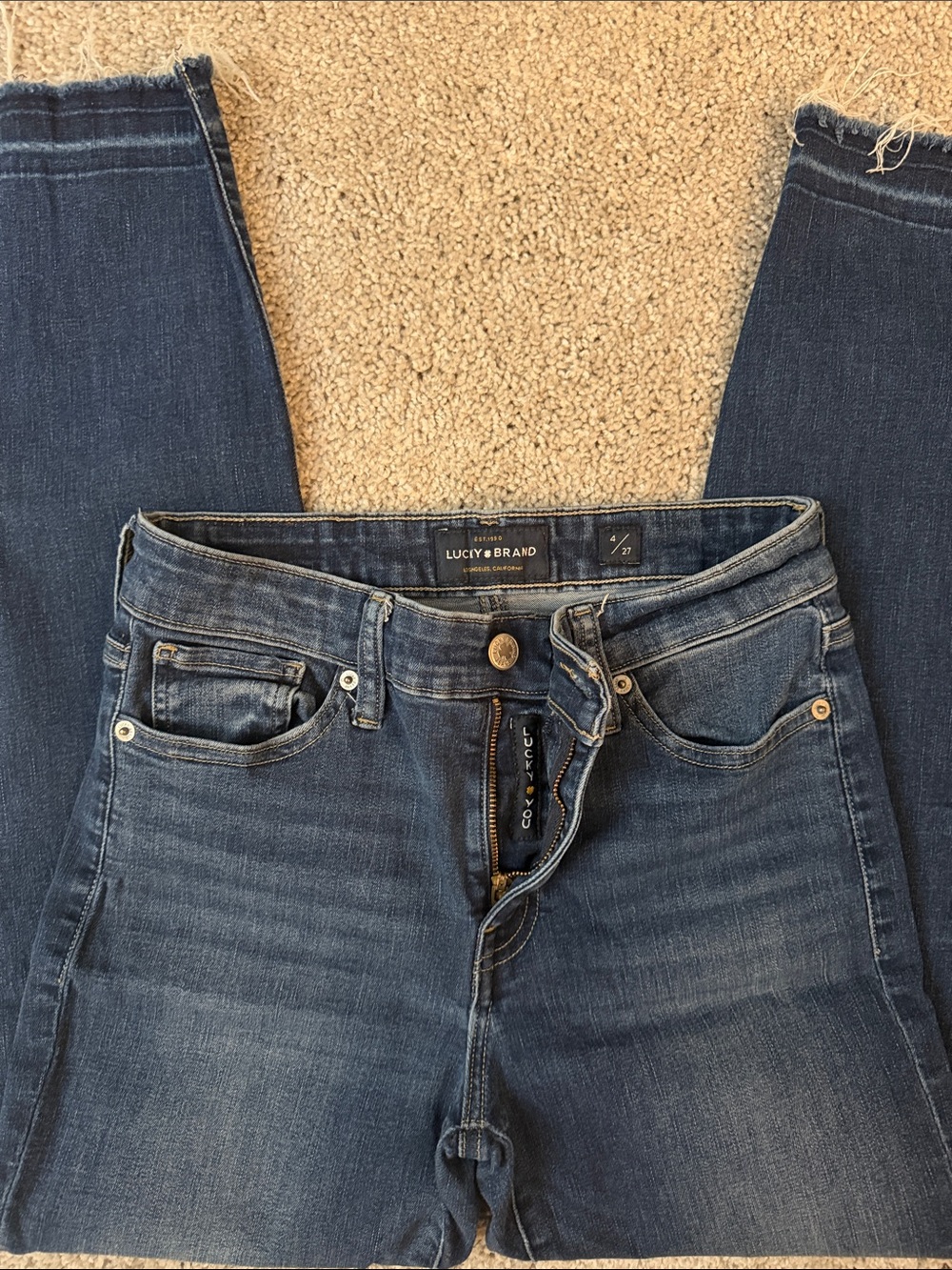 Lucky Brand Women's Medium Blue High-Rise Jeans